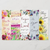 Set van 5 doe-het-zelf bladwijzers met christelijk (Voorkant)