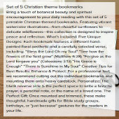 Set van 5 doe-het-zelf bladwijzers met christelijk