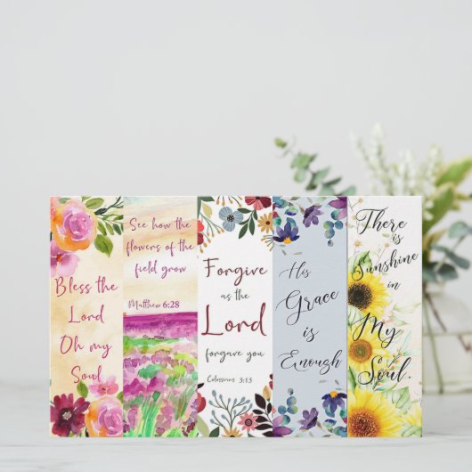 Set van 5 doe-het-zelf boekenleggers met Christeli (Staand voorkant)