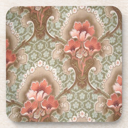 Set van 6 Art Nouveau Onderzetters (Voorkant)