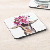 Set van 6 Cork Back Onderzetters Lilly the Goat (Linkerzijde)