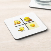 Set van 6 duurzame onderzetters schattige kleine g (Linkerzijde)