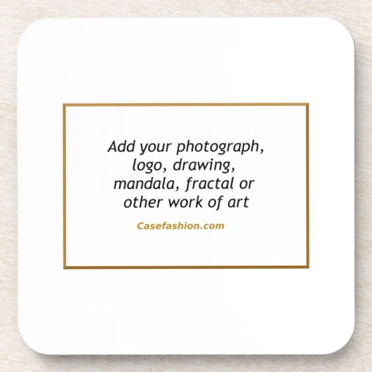 Set van 6 harde onderzetters met kurk achterzijde (Voorkant)