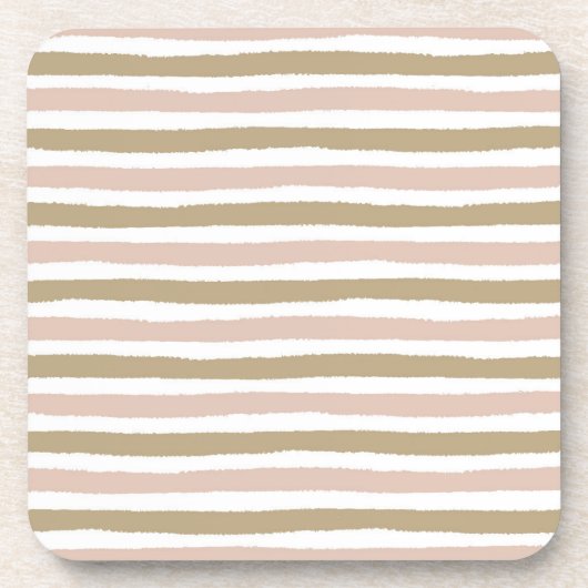 Set van 6 horizontale Onderzetters met streep (Voorkant)