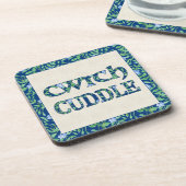 Set van 6 kurken onderzetters met Welshe Cwtch en (Linkerzijde)