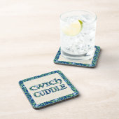 Set van 6 kurken onderzetters met Welshe Cwtch en (Rechterzijde)