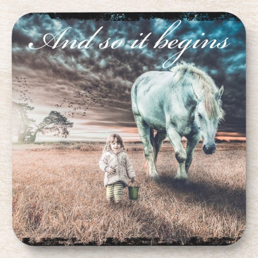 Set van 6 Onderzetters met Paard (Voorkant)