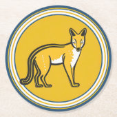 Set van 6 Tasmaanse Tiger Paper Onderzetters (Voorkant)