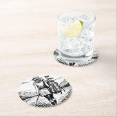 Set van 6 Woman Golfer Paper Onderzetters (Insitu)