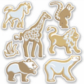 Set van 7 Gingerbread Cookies Sticker (Voorkant)