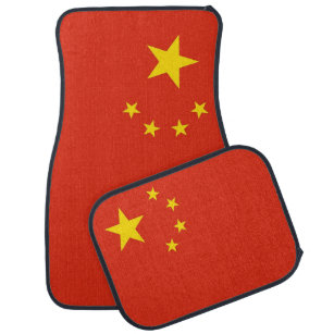 Set van automatten met de Chinese vlag