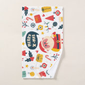 Set van badhanddoeken Kerstmis 2024 Bad Handdoek (Handdoek)