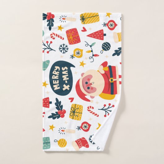 Set van badhanddoeken Kerstmis 2024 Bad Handdoek (Handdoek)