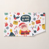 Set van badhanddoeken Kerstmis 2024 Bad Handdoek (Handdoek)