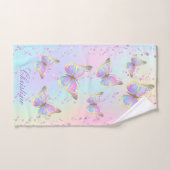 Set van drie handdoeken vlinders ontwerp (Handdoek)