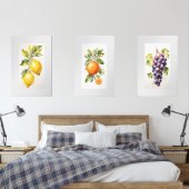 Set van drie Waterverf Fruit Wall Art Prints (Slaapkamer)