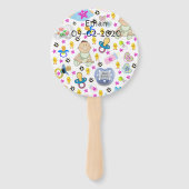 Set van Fans Binkys Pacifiers Handwaaier (Achterkant)