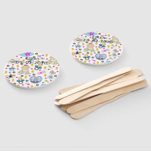 Set van Fans Binkys Pacifiers Handwaaier (Niet-gemonteerd)