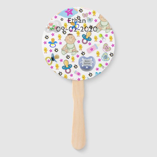 Set van Fans Binkys Pacifiers Handwaaier (Voorkant)