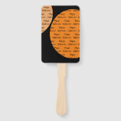 Set van Fans, Halloween. Handwaaier (Voorkant)
