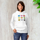 Set van gekleurde Buttonnen Dames Hoodie