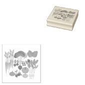 Set van gezonde groenten pack rubberstempel (Gestempeld)