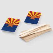 Set van hand fan met vlag van Arizona, USA Handwaaier (Niet-gemonteerd)