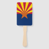 Set van hand fan met vlag van Arizona, USA Handwaaier (Voorkant)