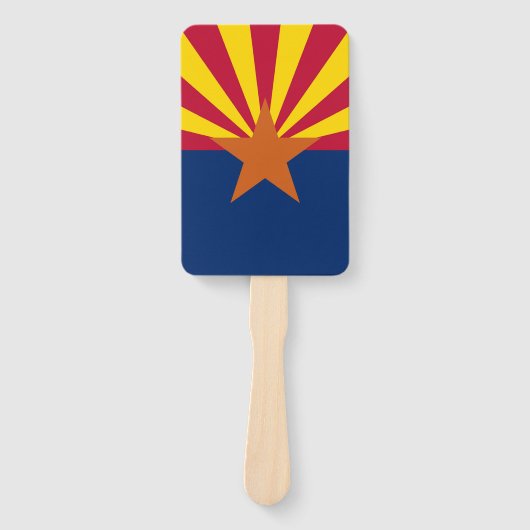 Set van hand fan met vlag van Arizona, USA Handwaaier (Voorkant)