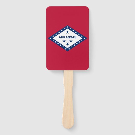 Set van hand fan met vlag van Arkansas, USA Handwaaier (Voorkant)