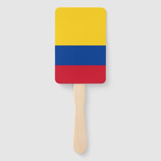 Set van hand fan met vlag van Colombia Handwaaier (Achterkant)