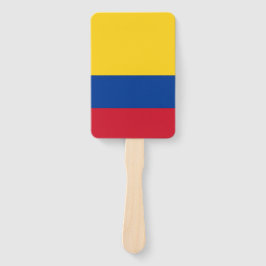 Set van hand fan met vlag van Colombia Handwaaier