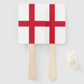 Set van hand fan met vlag van Engeland, UK Handwaaier (Voorkant en achterkant)