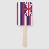 Set van hand fan met vlag van Hawaï, USA Handwaaier (Achterkant)