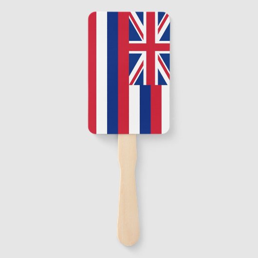 Set van hand fan met vlag van Hawaï, USA Handwaaier (Achterkant)