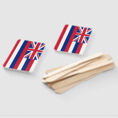 Set van hand fan met vlag van Hawaï, USA Handwaaier (Niet-gemonteerd)