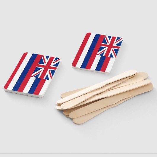 Set van hand fan met vlag van Hawaï, USA Handwaaier (Niet-gemonteerd)