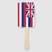 Set van hand fan met vlag van Hawaï, USA Handwaaier (Voorkant)