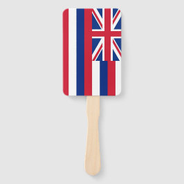 Set van hand fan met vlag van Hawaï, USA Handwaaier