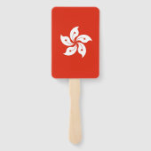 Set van hand fan met vlag van Hong Kong Handwaaier (Achterkant)