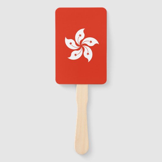 Set van hand fan met vlag van Hong Kong Handwaaier (Voorkant)