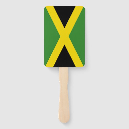 Set van hand fan met vlag van Jamaica Handwaaier (Achterkant)