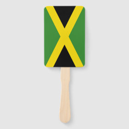 Set van hand fan met vlag van Jamaica Handwaaier