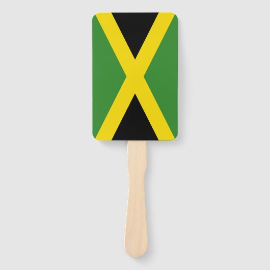 Set van hand fan met vlag van Jamaica Handwaaier (Voorkant)