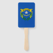 Set van hand fan met vlag van Nevada, USA Handwaaier (Achterkant)