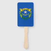 Set van hand fan met vlag van Nevada, USA Handwaaier (Voorkant)