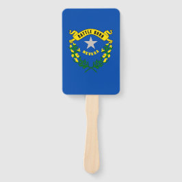 Set van hand fan met vlag van Nevada, USA Handwaaier