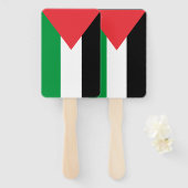 Set van hand fan met vlag van Palestina Handwaaier (Voorkant en achterkant)