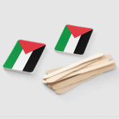 Set van hand fan met vlag van Palestina Handwaaier (Niet-gemonteerd)
