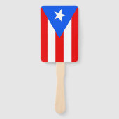 Set van hand fan met vlag van Puerto Rico, USA Handwaaier (Voorkant)